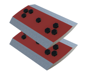 Dipperfox Stump Crusher 850 Pro 2-side blades set