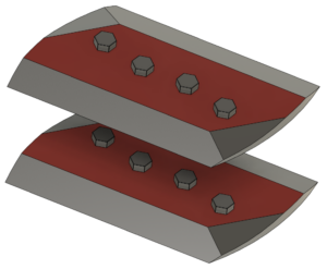 600 mm straight blade set for DF SC600