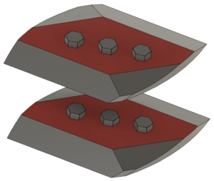 400 mm straight blade set for DF SC600