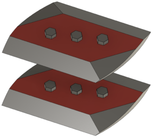 500 mm straight blade set for DF SC600