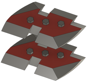 500 mm toothed blade set for DF SC600